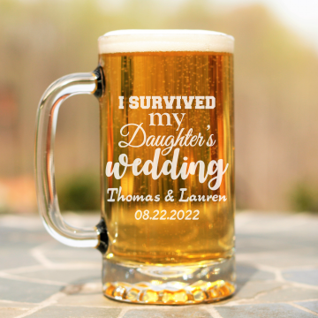 I Survived | Personalized 16oz Beer Mug